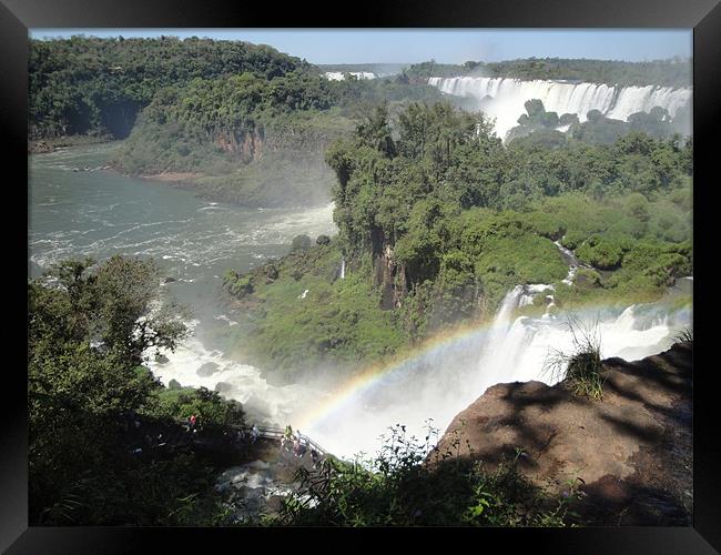 Iguassa Falls, Brazil Framed Print by Andy Gilfillan