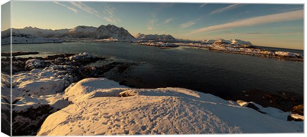 Morning at the Fjord Canvas Print by Thomas Schaeffer