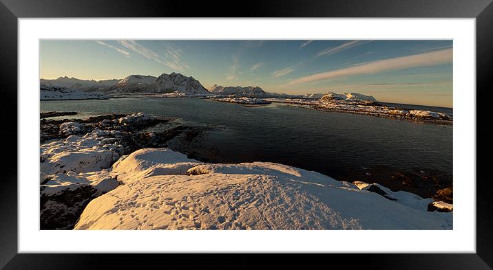 Morning at the Fjord Framed Mounted Print by Thomas Schaeffer