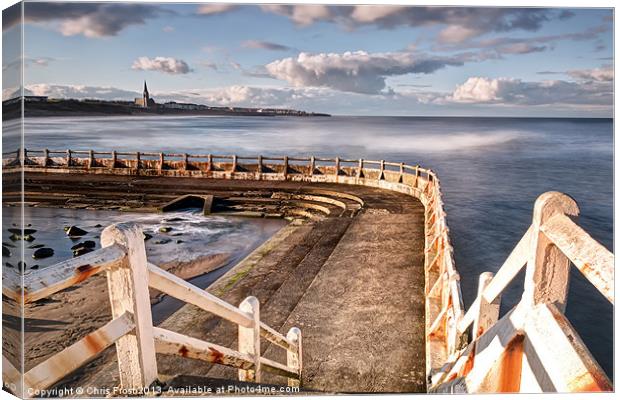 Stairway to Tynemouth Canvas Print by Chris Frost