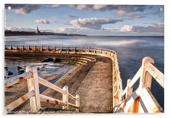 Stairway to Tynemouth Acrylic by Chris Frost