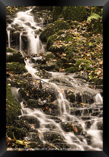 Running Water Framed Print by George Davidson