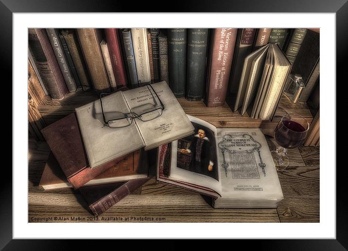 A book for bedtime! Framed Mounted Print by Alan Matkin