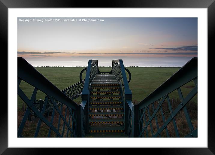Pre Sunrise Footbridge Framed Mounted Print by craig beattie