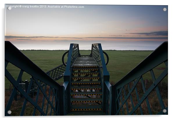 Pre Sunrise Footbridge Acrylic by craig beattie