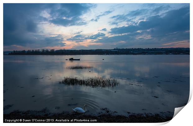 River Medway Sunset Print by Dawn O'Connor