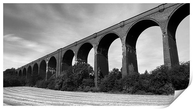 Conisbrough Viaduct Print by Darren Galpin