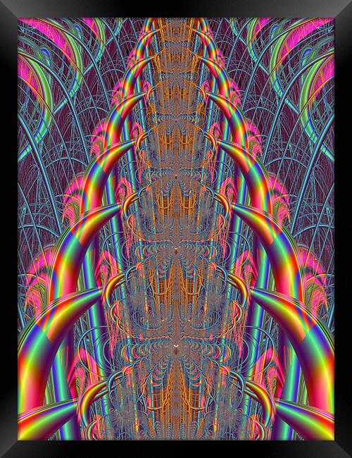 Multi-Colour Gates Framed Print by Julie Coe