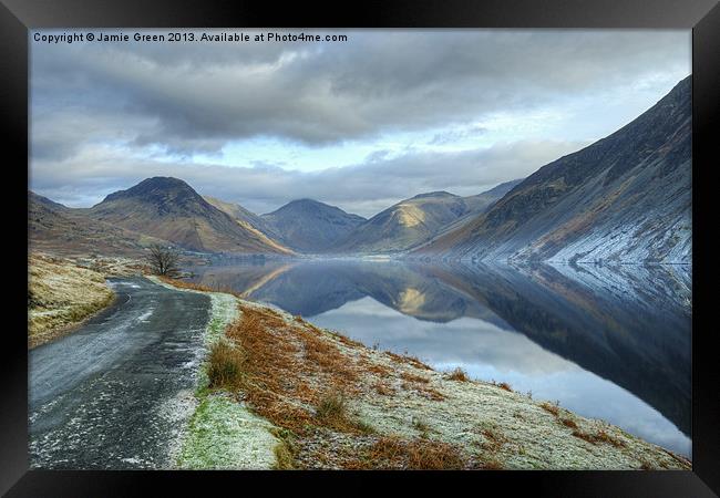 The Road To Wasdale Framed Print by Jamie Green