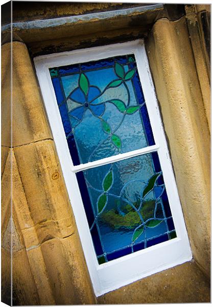 Stained Glass Window Canvas Print by Mark Llewellyn