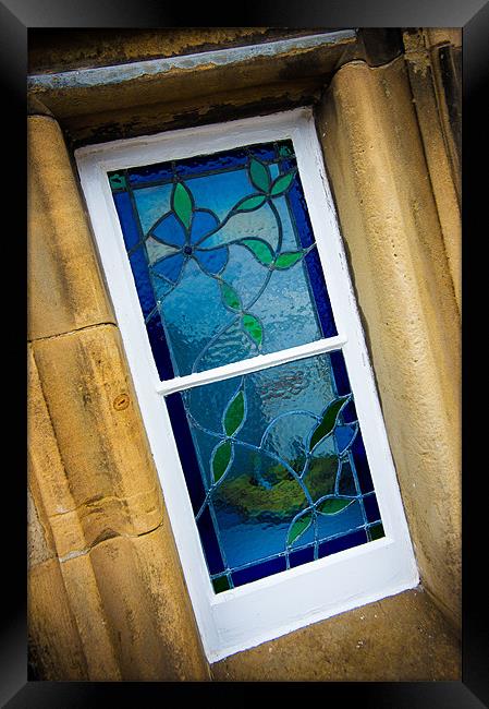 Stained Glass Window Framed Print by Mark Llewellyn