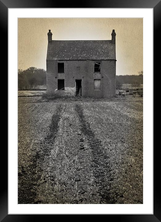 Deserted, The Fens Norfolk Framed Mounted Print by Darren Burroughs