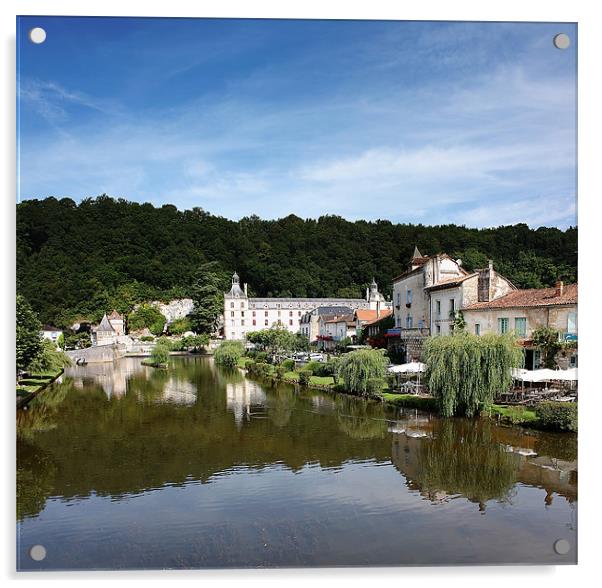 Riverside Aesthetics in Brantome, France Acrylic by Graham Parry