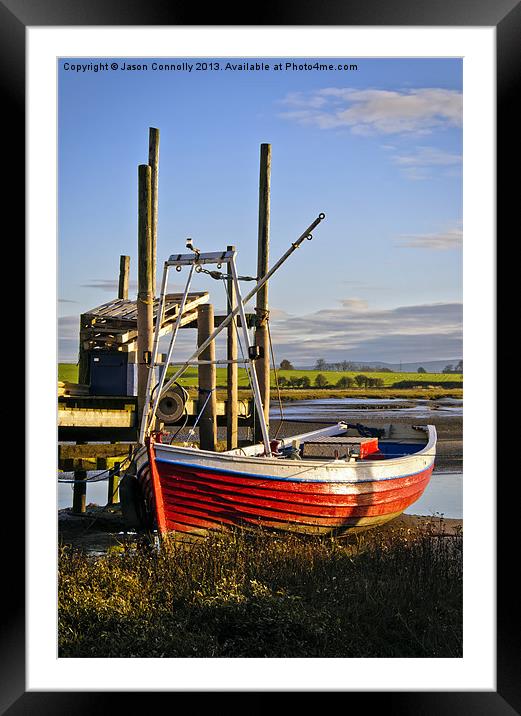 Boat At Skippool Framed Mounted Print by Jason Connolly