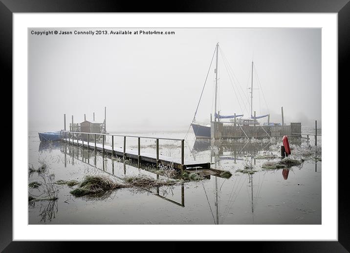 Frosty And Flooded Framed Mounted Print by Jason Connolly