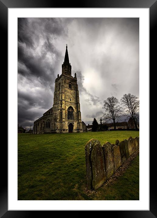 ST. GEORGE’S CHURCH Methwold Framed Mounted Print by Darren Burroughs