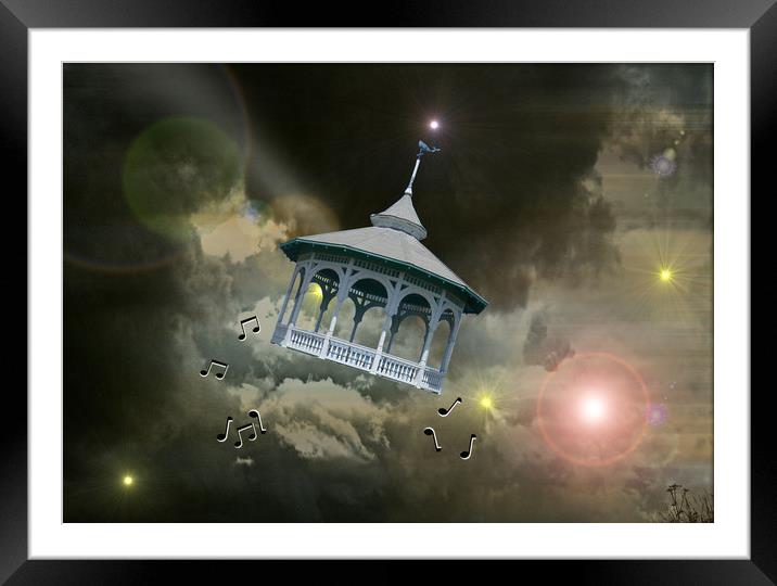 Cosmic Music. Framed Mounted Print by Heather Goodwin