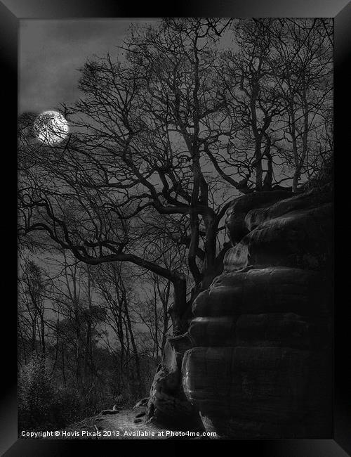 Spooky Rocks Framed Print by Dave Burden