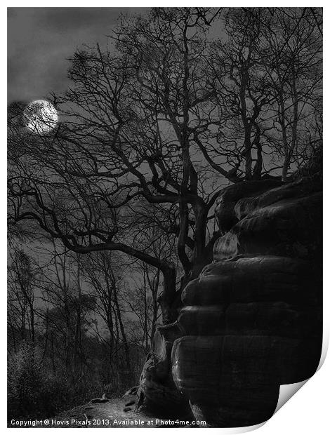 Spooky Rocks Print by Dave Burden