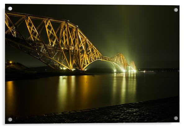 Forth Rail Bridge, Scotland Acrylic by Ian Potter