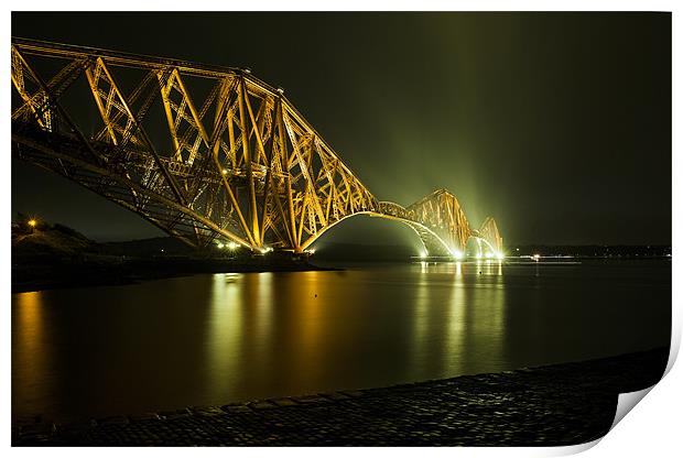 Forth Rail Bridge, Scotland Print by Ian Potter