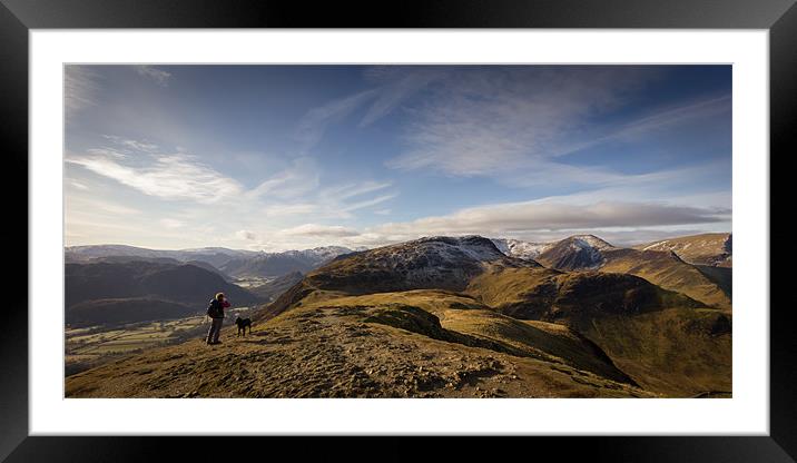 Onwards to Hindscarth Framed Mounted Print by Simon Wrigglesworth