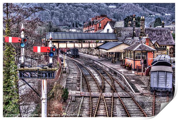 Llangollan Railway Station painted Print by Pete Lawless