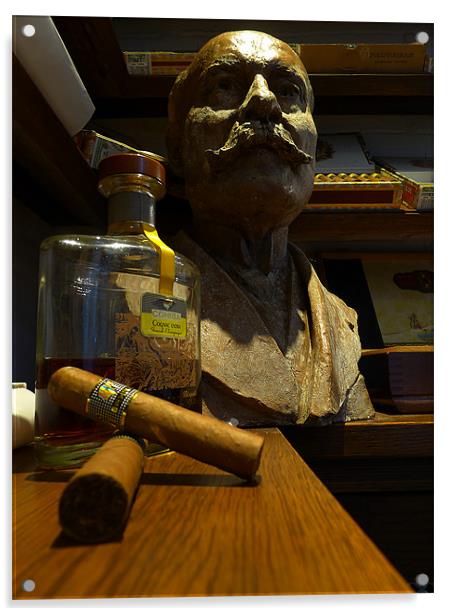 Cuban Cigars and Cognac Acrylic by Oxon Images
