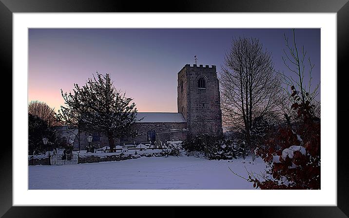 Sunrise Serenity at Hope Parish Framed Mounted Print by Graham Parry