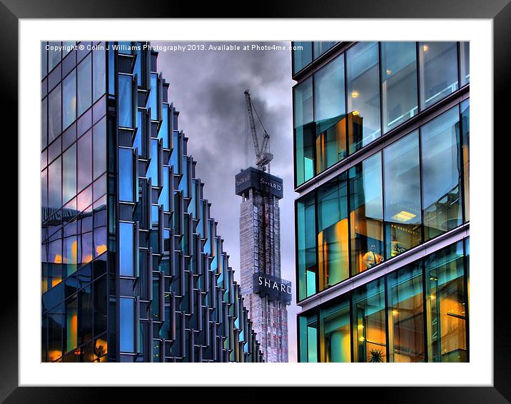 The Shard London Bridge Framed Mounted Print by Colin Williams Photography