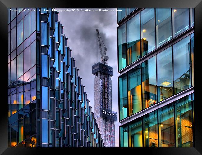 The Shard London Bridge Framed Print by Colin Williams Photography