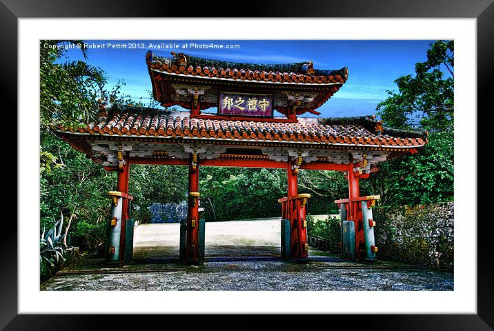 Shurei Mon Gate Framed Mounted Print by Robert Pettitt