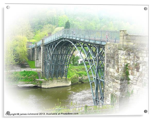 The Iron Bridge at Ironbridge - 2 Acrylic by james richmond