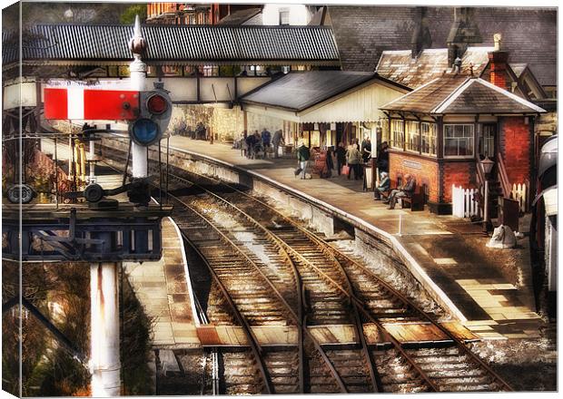 Train Station Canvas Print by Ian Mitchell