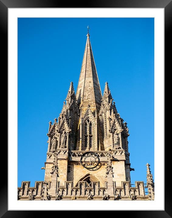 St Mary, Oxford Framed Mounted Print by Mark Llewellyn