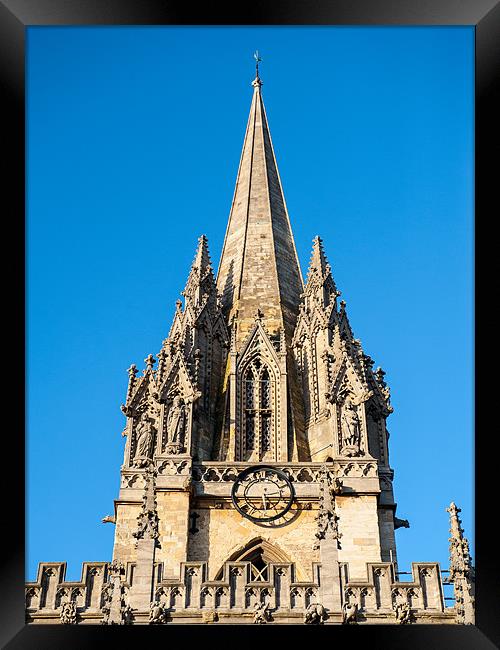 St Mary, Oxford Framed Print by Mark Llewellyn