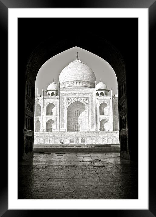The Taj Mahal Framed Mounted Print by Norwyn Cole