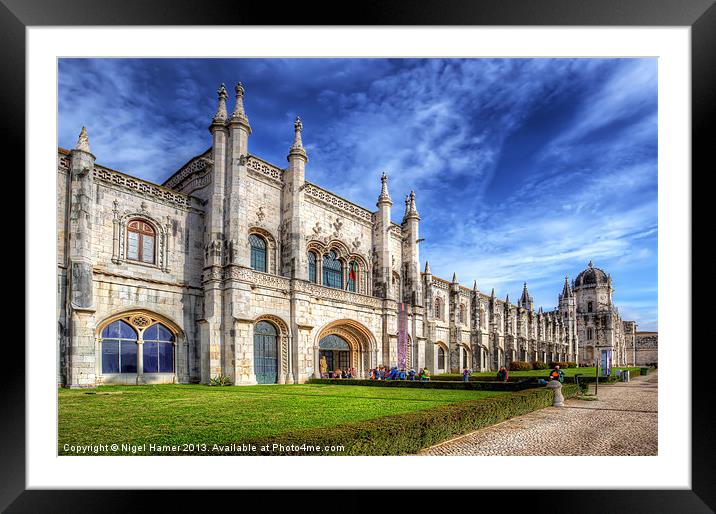 Monastery dos Jeronimos Lisbon Framed Mounted Print by Wight Landscapes