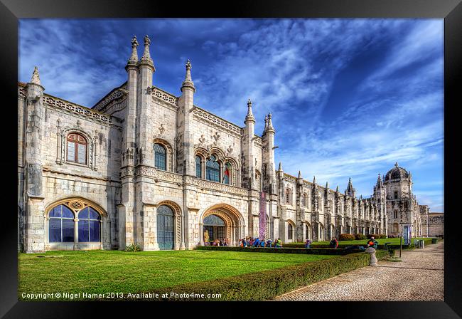 Monastery dos Jeronimos Lisbon Framed Print by Wight Landscapes