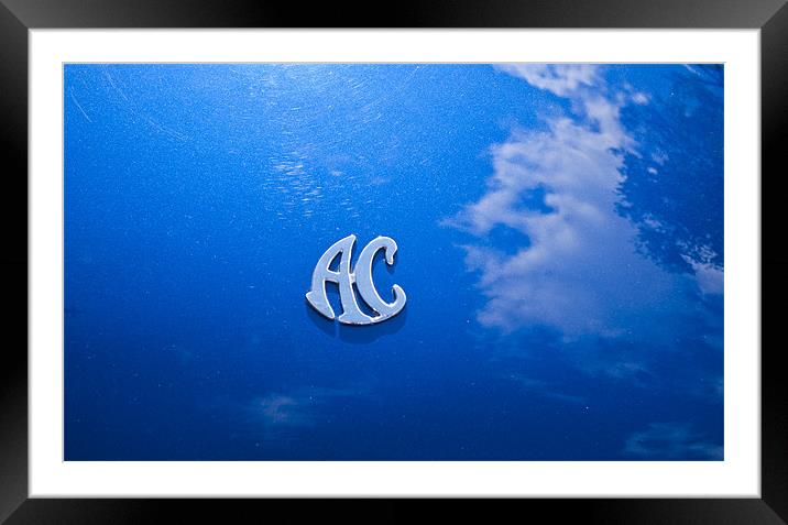 Iconic Ac Cobra car Badge Framed Mounted Print by James Combe