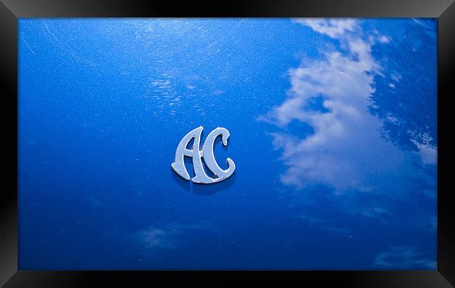 Iconic Ac Cobra car Badge Framed Print by James Combe