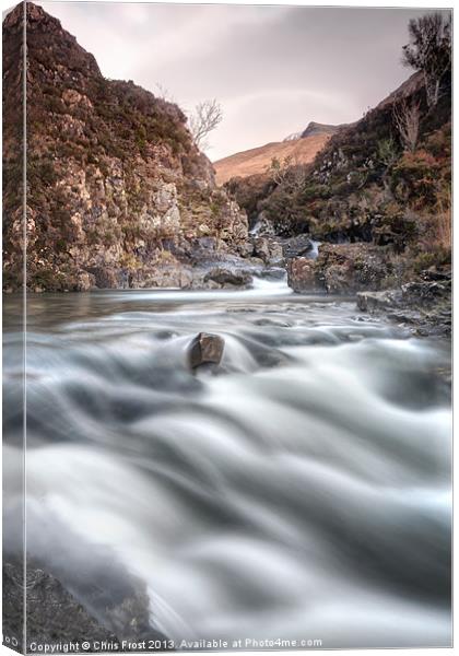 Skyes Fairy Pools Canvas Print by Chris Frost