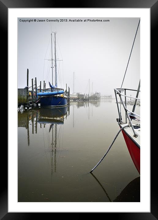 High Tide At Skippool Framed Mounted Print by Jason Connolly