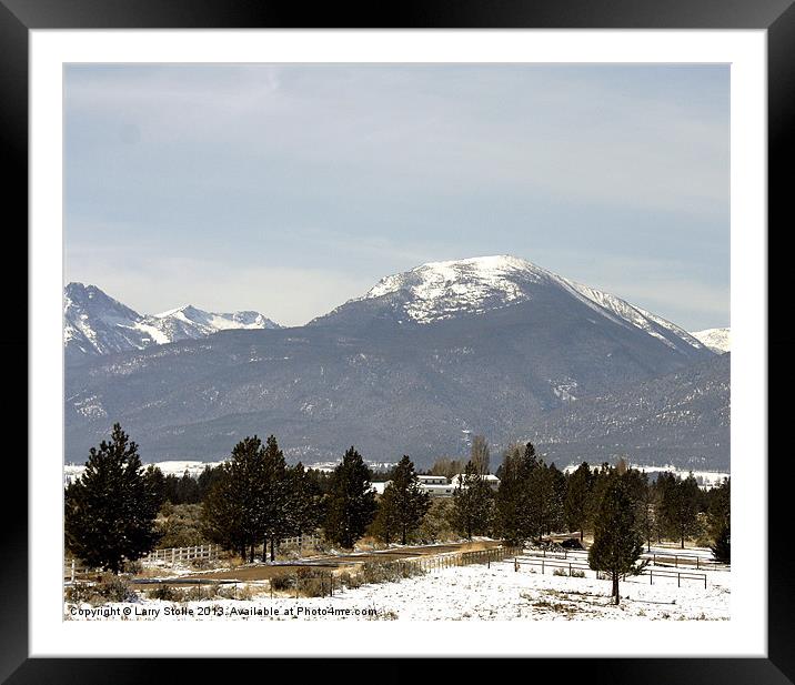 Bitterroot Mountain Montana, Framed Mounted Print by Larry Stolle
