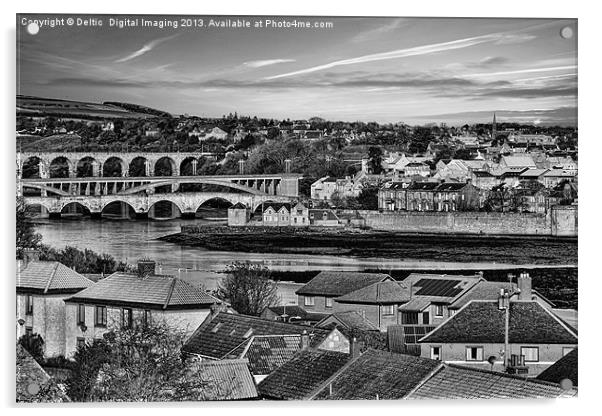 Rooftops of Berwick Acrylic by K7 Photography