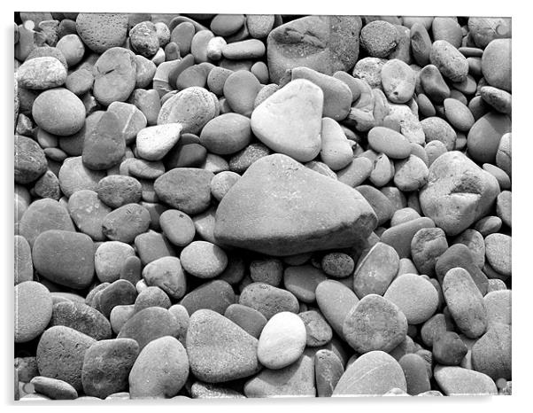 Beach Pebbles Acrylic by Shaun Cope