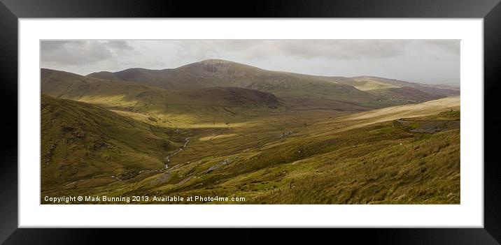 A view from Snowdon Framed Mounted Print by Mark Bunning