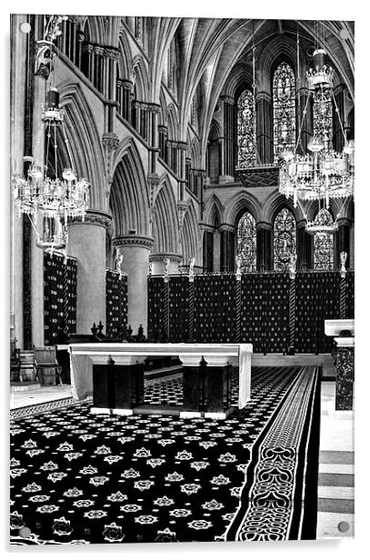 The Cathedral of St John The Baptist Acrylic by Darren Burroughs