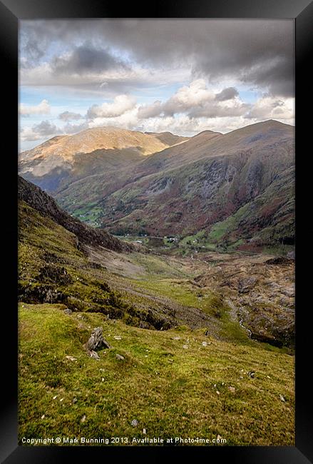 A view from snowdon Framed Print by Mark Bunning