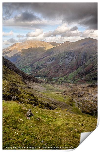A view from snowdon Print by Mark Bunning